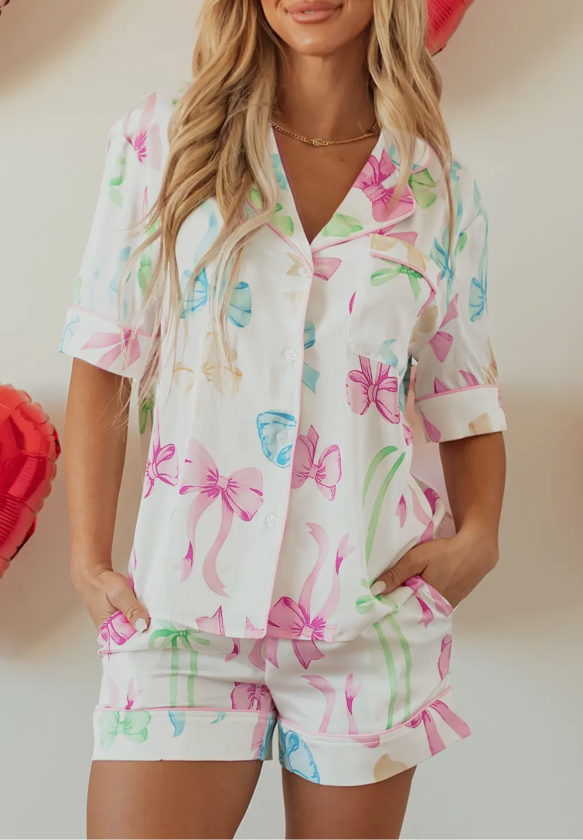 The Cozy Bow Pajamas Set